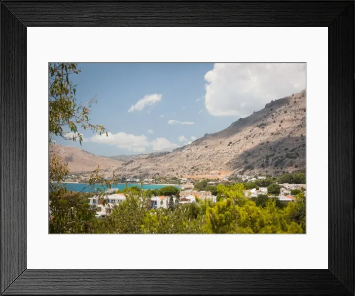 Framed Print : A view of Pefkos, Rhodes, Greece Framed Print : A view of Pefkos, Rhodes, Greece