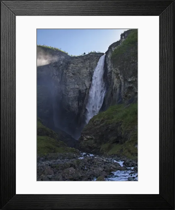 Framed Print : Vettisfossen Framed Print : Vettisfossen