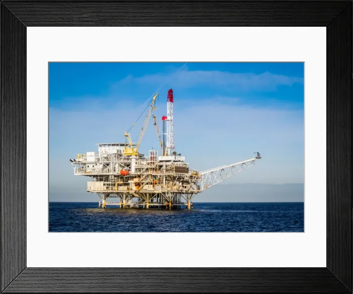 Framed Print : Oil Rig. oil, rig, Ventura, California, pacific Framed Print : Oil Rig. oil, rig, Ventura, California, pacific
