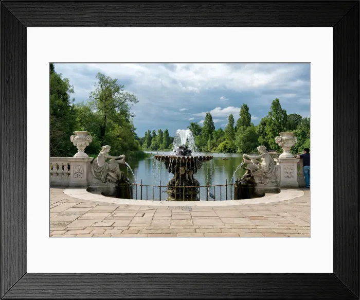 Framed Print : The Italian Gardens at Hyde Park in London Framed Print : The Italian Gardens at Hyde Park in London