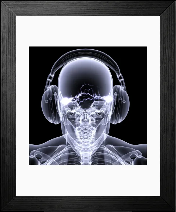Framed Print : Skeleton X-Ray - DJ 3 Framed Print : Skeleton X-Ray - DJ 3