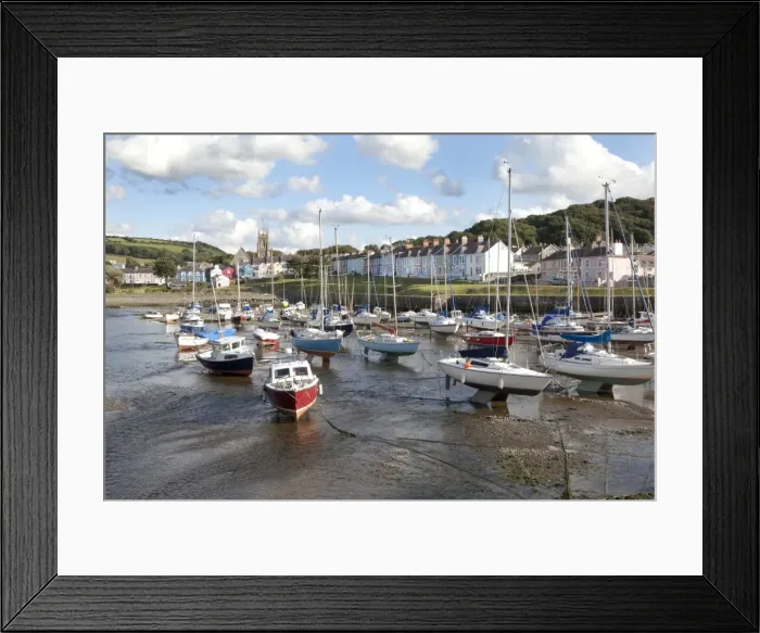 Framed Print : Aberaeron - Welsh harbour Framed Print : Aberaeron - Welsh harbour