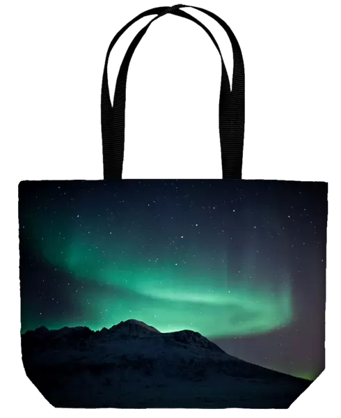 Northern Lights above a mountain