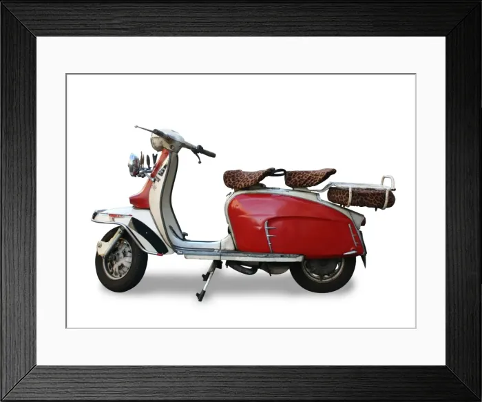Framed Print : vintage motor scooter Framed Print : vintage motor scooter