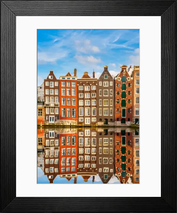 Framed Print : Traditional dutch buildings, Amsterdam Framed Print : Traditional dutch buildings, Amsterdam