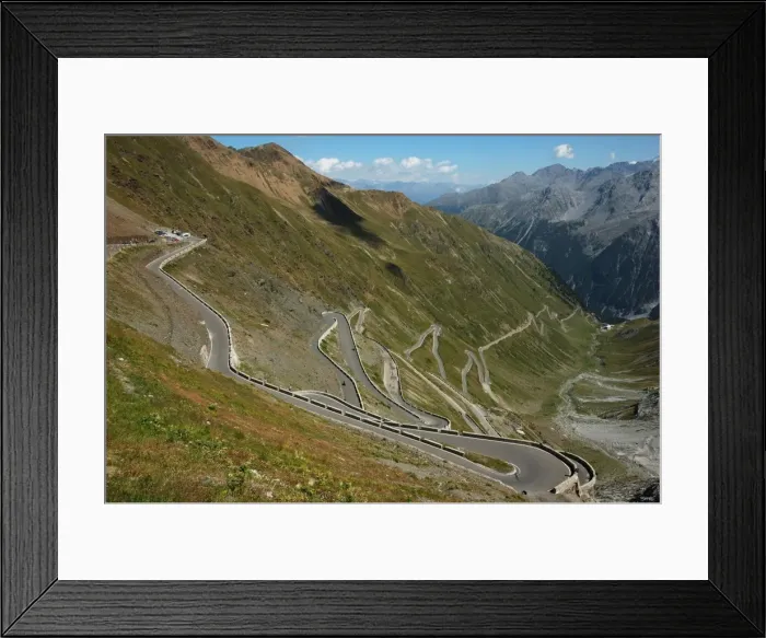 Framed Print : Strada dello Stelvio - Stelvio pass road, Italy Framed Print : Strada dello Stelvio - Stelvio pass road, Italy