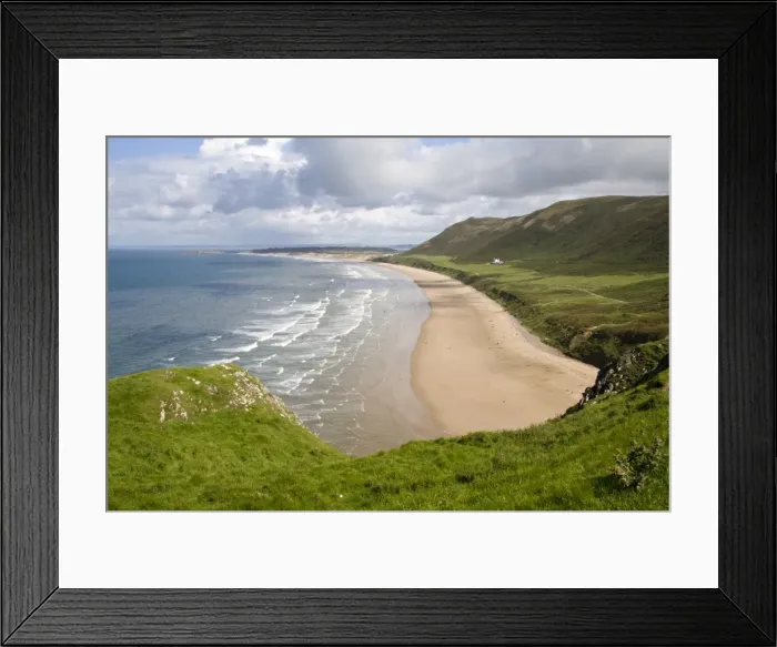 Framed Print : Rhossili Bay, South Wales Uk Framed Print : Rhossili Bay, South Wales Uk