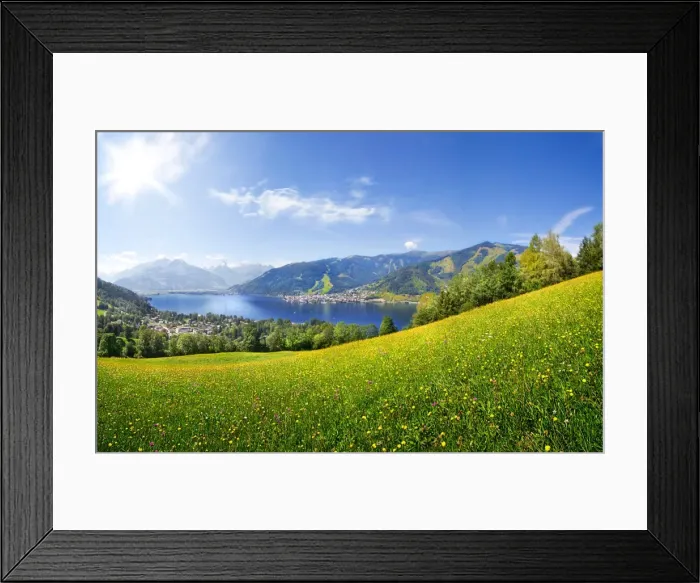 Framed Print : Panorama view over Zell am See, Austria Framed Print : Panorama view over Zell am See, Austria