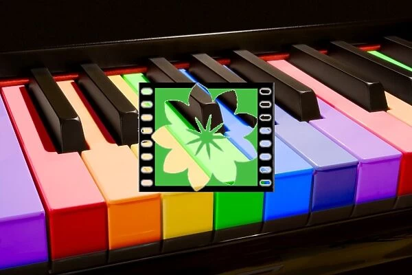 the rainbow piano. piano, piano, key, key, piano keys