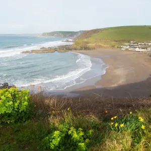Challaborough coast South Devon England uk near Bigbury Challaborough coast South Devon England uk near Bigbury