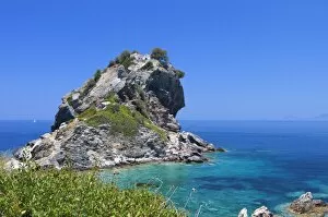 Rock Gallery: Agios Ioannis chapel at Skopelos island in Greece