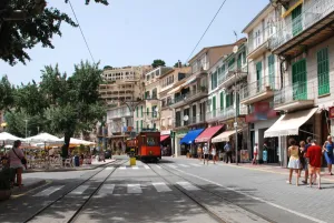 historische Strassenbahn in Port de Soller - Mallorca - Spanien