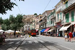 historische Strassenbahn in Port de Soller - Mallorca - Spanien