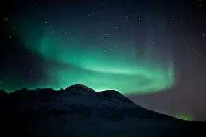 Night Gallery: Northern Lights above a mountain