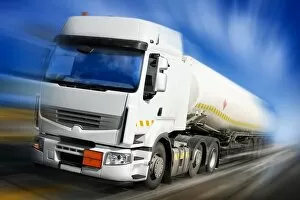 Fotolia Collection: truck with fuel tank
